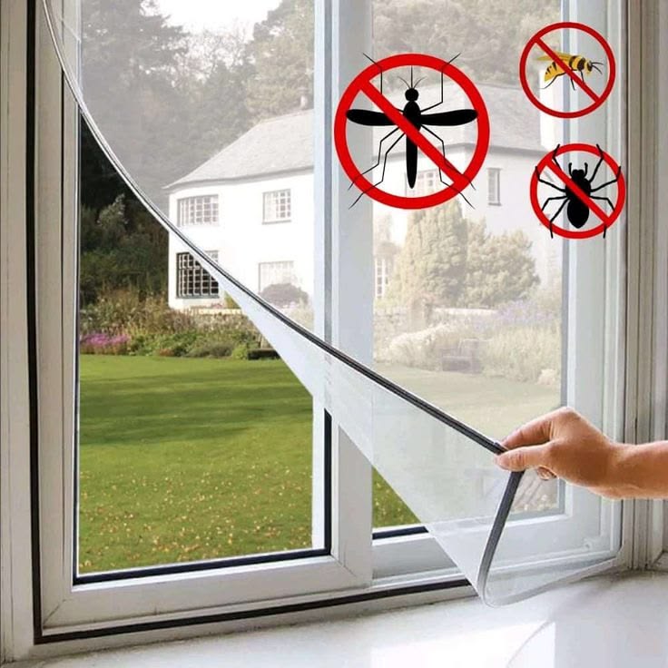 Velcro mosquito mesh